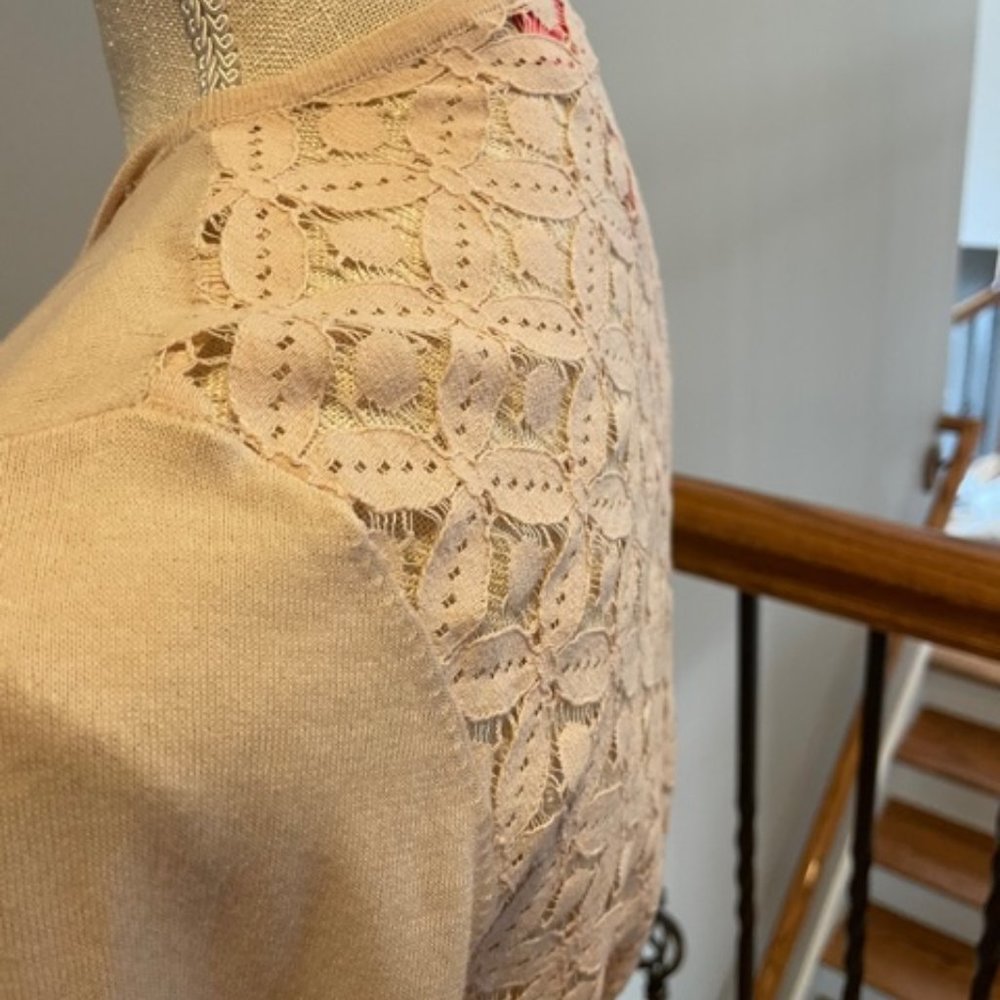 Charolette Tarantola cardi, pale pink open back - Picture 3 of 9
